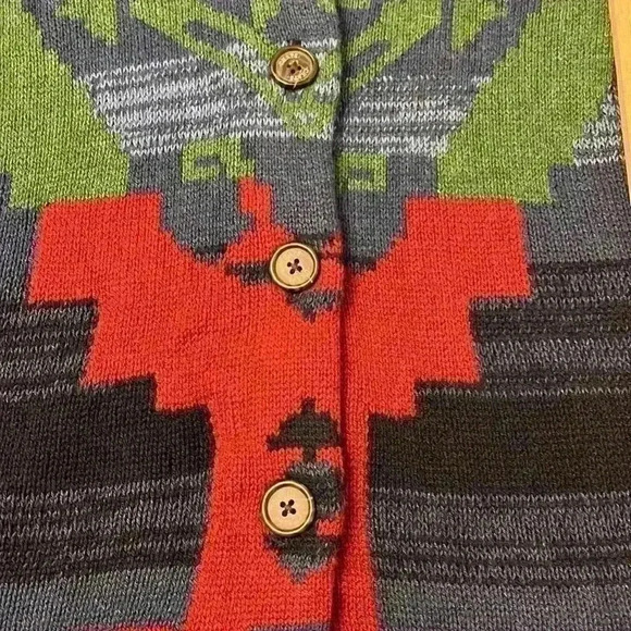 Chaps Southwestern Aztec Sweater Vest - Picture 5 of 7